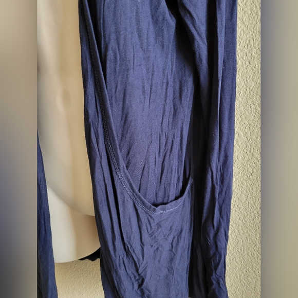 Navy cardigan w pockets L/XL - Picture 3 of 4